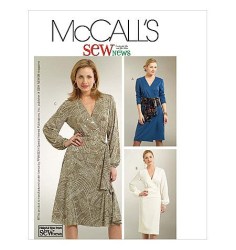 5179 FIT STRT-FLARE LS WRAP DRESS PATTERN 8-14,16-22